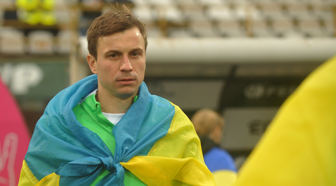 автор першого голу в матчі Сергій Мякушко